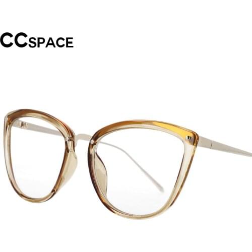 53140 Cat Eye Blue Light Blocking Metal Ladies Eyewear Decorative Vintage Gaming Womens Computer Glasses