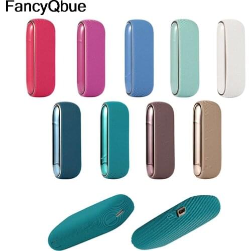 1Pcs Suitable For IQOS 3/3 Protective Shell Twill Silicone Anti-drop Soft Shell Solid Color Protective Cover Decoration