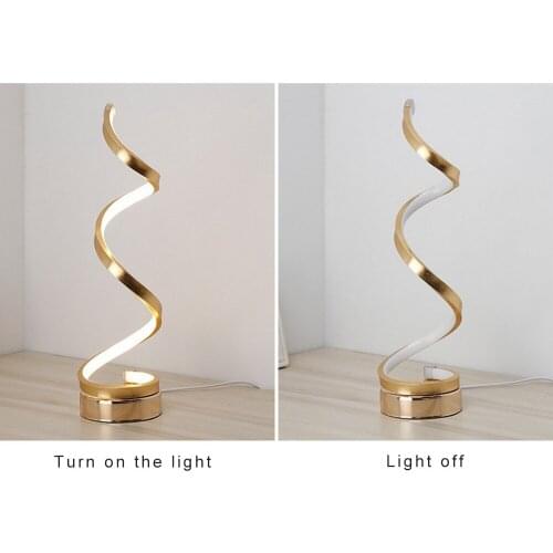 24W Modern Spiral LED Wall Lamp Black White Aluminium Sconces Living Room Bedroom Bedside Wall Mount Light Desk Lamp