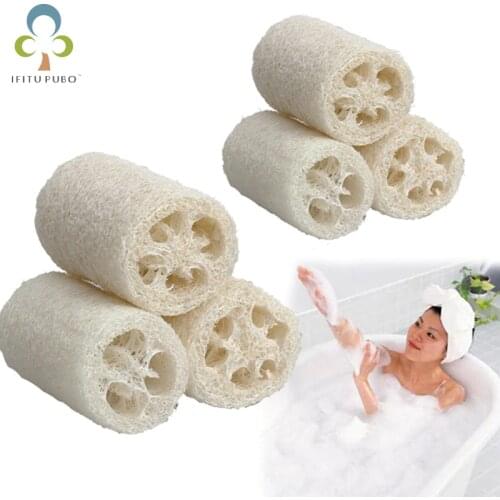 3pcs/set Bath Body Shower Sponge Scrubber Natural Loofah Luffa Loofa Bathing Massage Body Sponge Scrubber WYQ