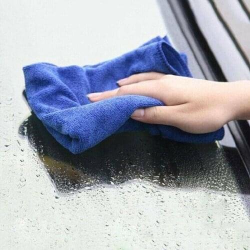 New 50Pcs Car Washing Towel Microfibre Cleaning Car Wash 30*30cm Blue Anti-Scratch Quick-Drying Multi-Functional Skin-Friendly