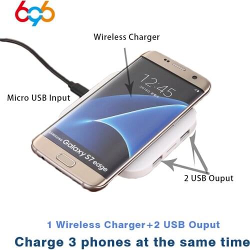 696 S20 QI Wireless Charger Charging 3 Phone Wireless Charging Pad For Samsung Galaxy S/Note 11 For Apple iphone 11/XS/X/8 Plus