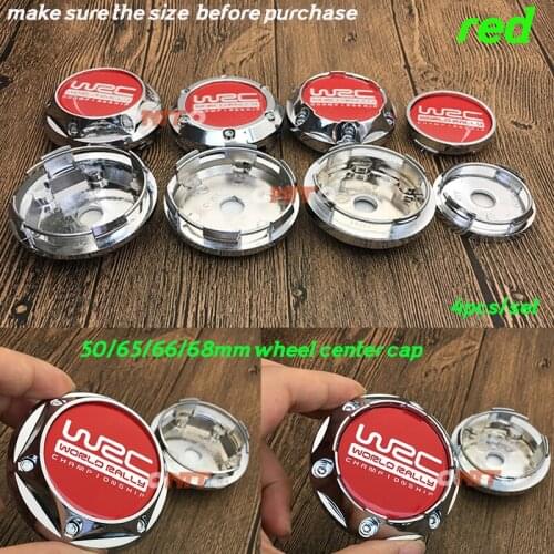 Accessorie Wheel center Cap Wheel rim Covers Badge Emblem Dust-proof 4pcs/set 50mm 65mm 66mm 68mm for WRC logo decal