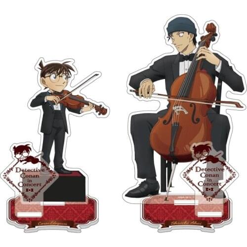 Anime Detective Conan Violin Series Acrylic Figure Stand Display Model Plate Kudou Shinichi Mouri Ran Yoshida Ayumi Desk Decor