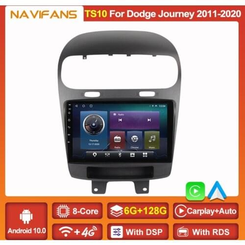 2 Din Android 11 Smart Car Radio for Dodge Journey Fiat Leap 2011 2012-2020 Navigation GPS Multimedia Player Carplay Auto Audio