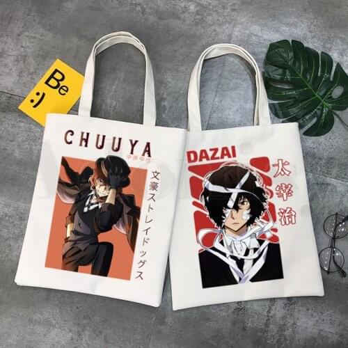 Bungou Stray Dogs Anime Atsushi Nakajima Ryunosuke Handbags Shoulder Bags Casual Shopping Girls Handbag Women Elegant Canvas Bag