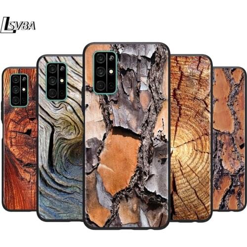 Wood vintage art for Huawei Honor V30 V20 Pro X10 9S 9A 9C 9X 8X 10 9 Lite 8 7 Pro Silicone Soft Black Phone Case