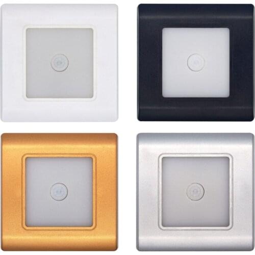 Motion Detector Wall Lamp LED Stairs Lights Body Sensor Lamp 185-265V Recessed Steps Ladder Wall Lamps Footlight Night Light