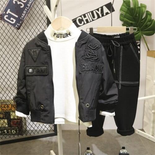 2019 Kids Tracksuit Autumn Long Sleeve Shirt Fashion Jacket Casual Pants For Boys Toddler Baby Clothing Sets Boy Sport Suit