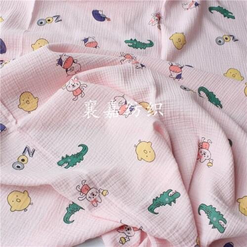 Cotton Crepe Seersucker Baby Double Layer Gauze Blanket Fabric