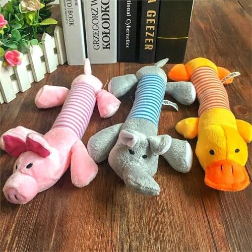 Four-legged long pet toy pet plush toy dog molars toy pig duck elephant pet supplies