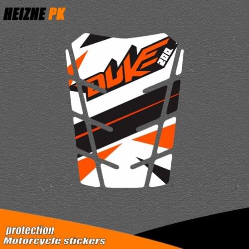 For KTM DUKE200 duke200 3D Tank Pad Fish Bone Protector Decal Decal Raised Tank Wheel Gas Cap Pad Filler Grainy Non-slip