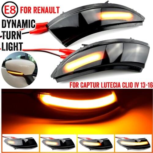 For Renault Captur Kaptur 2013-2016 J5 H5 Clio IV MK4 13-18 Car Accessories Dynamic Turn Signal Light LED Mirror Sequential Lamp