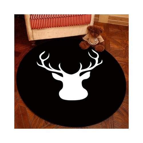 Geometric Beach Round Carpet Non-Slip Floor Door Rugs Mat Bathroom Bedroom Living Room Carpet Tapis Salon Chair Mat Home Decor