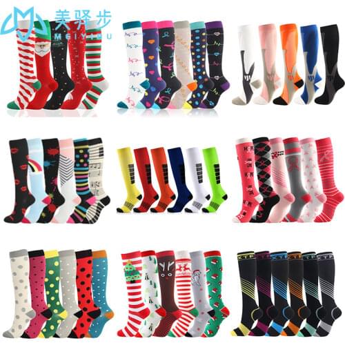 Men Women Compression Socks Fit For Sports Compression Socks For Anti Fatigue Pain Relief Knee Prevent Varicose Veins Socks