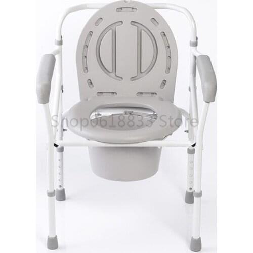Diving elderly toilet chair foldable pregnant woman toilet seat household mobile toilet chair toilet stool elderly toilet chair