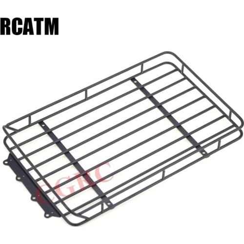 Stainless Steel Metal Roof Rack 230*145*30mm For 1/10 Rc Crawler Car Trx4 Bronco Axial Scx10 90046 90047 Jeep Wrangler