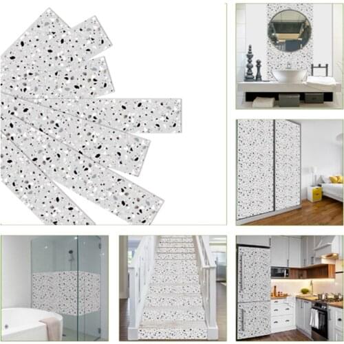 7pcs / set DIY Terrazzo pattern wall stickers self-adhesive wallpaper home decoration wall art decal living room bedroom