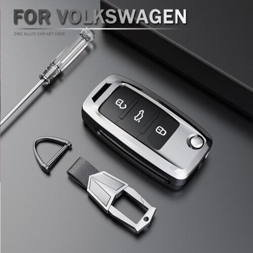 2020 New Zinc Alloy Car Key Cover Case Key Holder Shell For Volkswagen For VW Passat Golf Jetta Bora Polo Sagitar Tiguan