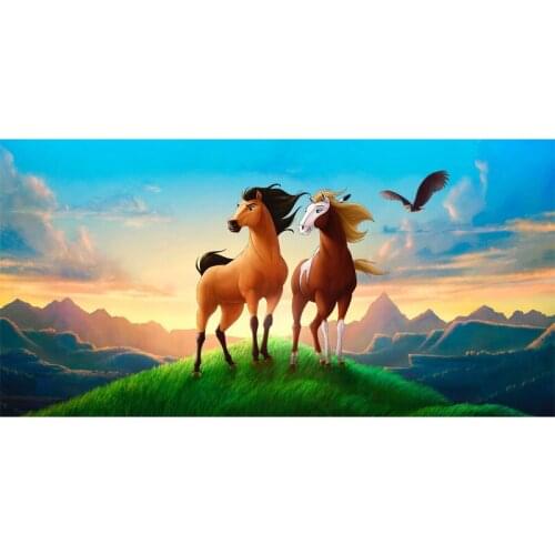 New Spirit-Stallion of the Cimarron Large Soft Absorbent Bamboo Fiber Towel Sport Bath Swimming Beach Multi-function 70x140cm
