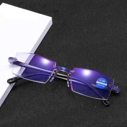 Classic Anti-blue Light Glasses Super Light Glasses for Men Women Fashion Simple Business Glasses Diopter -1.0 To -4.0