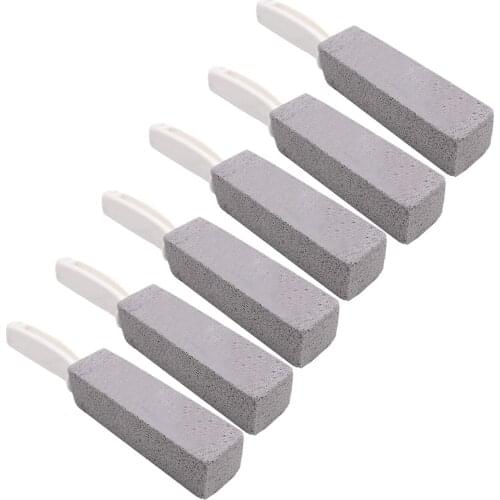 Toilet Bowl Pumice Cleaning Stone with Handle for Toilet Cleaning Hard Water Ring Remover 6 Pack CNIM Hot