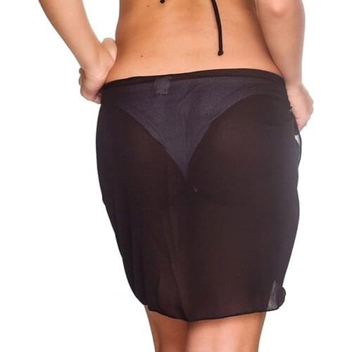 Sexy Tunic Swimsuit Womens Beach Dress Bikini Solid Pareo Beach Skirt Swimwear Cover Up Tops Bathing Suit Smock Boho Tunics Hot