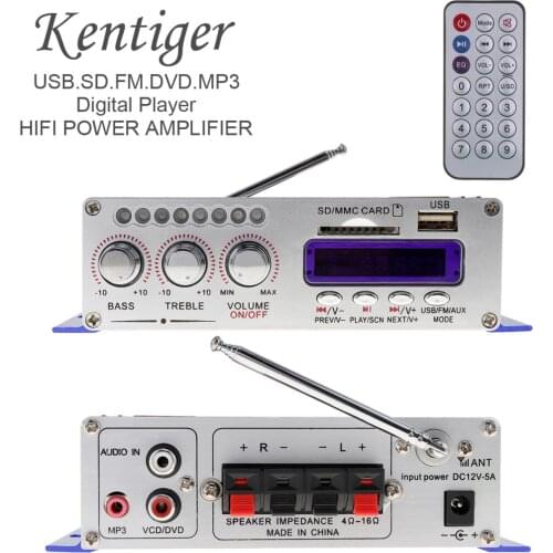 Sale HY502 Digital Display Hi-Fi 2CH Car Stereo Power Amplifier AMP Support for iPod / USB / MP3 / FM / SD Jack Input