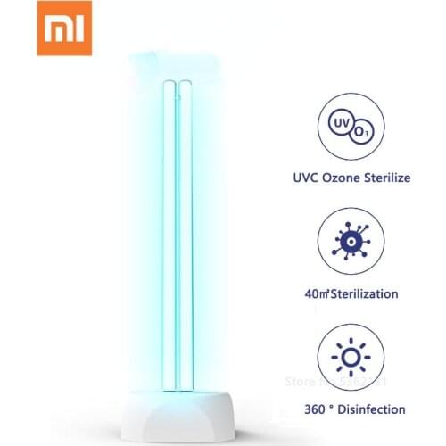 Xiaomi Youpin Huayi 38W Household UV Ozone Sterilization Lamp Dual Light Tube Ultraviolet Germicidal Disinfection Table Lamp