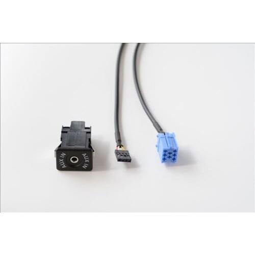 AUX IN Auxiliary Cable Socket For Mercedes Benz A B Viano Vito Sprinter Smart 450 Headunit(6.5)