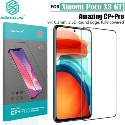 For Xiaomi Poco X3 GT Tempered Glass Nillkin CP+PRO Anti-Explosion Ultra-thin 2.5D Fully Cover Screen Protector For Poco X3 GT