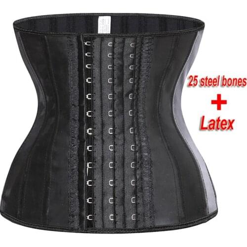 Women Binders Shapers Waist Trainer 25 Steel Bone Corset Colombian Girdles Modeling Strap Body Shaper Slimming Belt