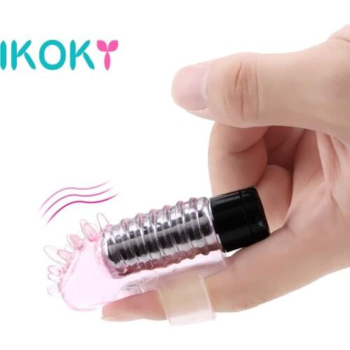 IKOKY Female Masturbator Finger Vibrator Clitoris Vaginal Stimulator Sex Toys for Women Flirting G-spot Massage Erotic Toys