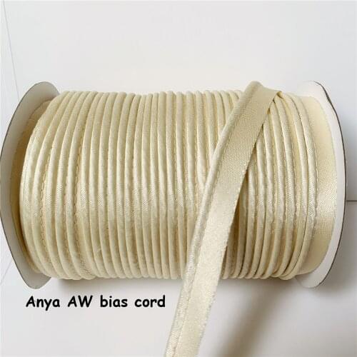 12mmX20Yards Satin Bias Cord Handmade For DIY Garment Sewing And Trimming cord high quality and 100% cotton rope
