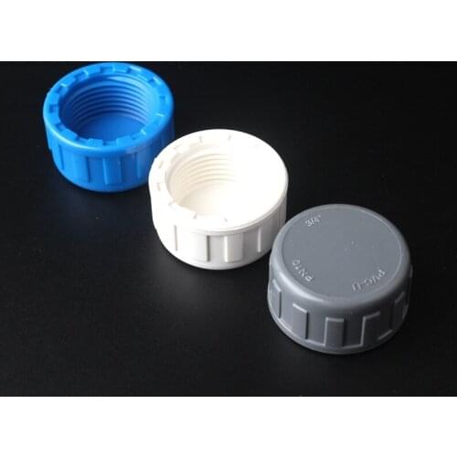 3Pc 3/4'' Thread PVC Pipe Plug Agriculture Garden Aquarium Plastic Water Hose Stop Water Joint Accessoires Plumbing Tube Fitting