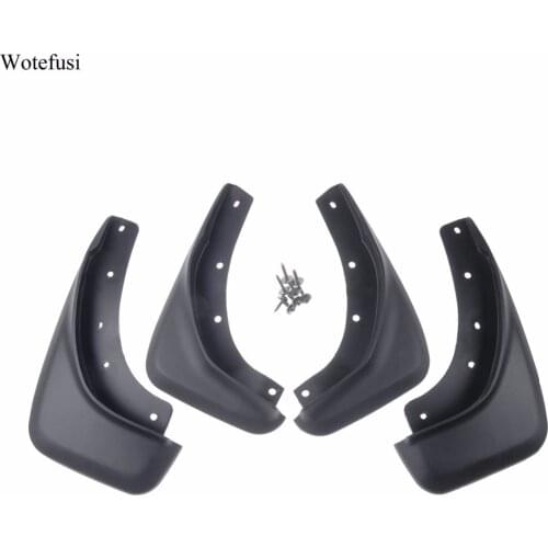 Wotefusi 4pcs Front Rear Splash Guards Mud Flaps Mudguards For Volvo S40 2009-2016 2009 2010 11 12 13 2014 2015 2016 [QPA252]