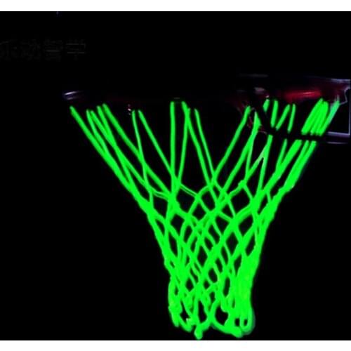 Light Up Basketball Net Heavy Duty Basketball Net Replacement Outdoor Trainning Glowing Light Luminous Basketball Net