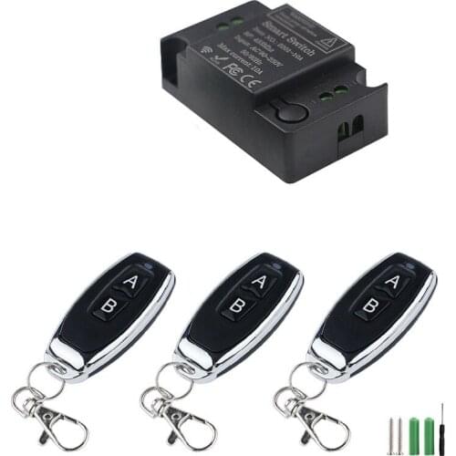 Wireless Remote Control Switch 220V 1CH Receiver Module And RF Transmitter For Smart Home LED Light Remote Control DIY