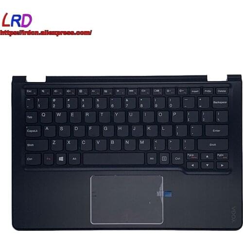 C Cover Upper Case Palmrest with US English Keyboard and Touchpad for Lenovo Yoga 3-1170 Yoga 700-11ISK Laptop 5CB0H15155