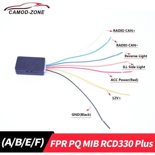 FOR VW Golf Jetta MK5 MK6 Passat Touran Decoder Canbus Gateway Emulator Simulator For PQ MIB RCD330 Plus 187A/B/E/F