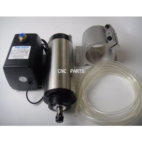 CNC milling spindle ER11 1.5KW water cooling spindle + water pump+water pipe+spindle support