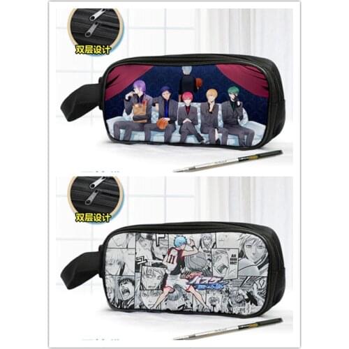 IVYYE Kurokos Basketball Fashion Anime Customized Cosmetics Bags School Cartoon Pencil Case Storage Pen Bag Stationery Gifts