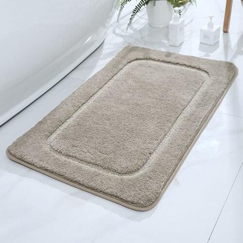 Rectangle Bath Mat Washable Anti-Slip Geometric Bathroom Carpets For Toilet Floor Strong Water Absorption Rug Mats Home Decor