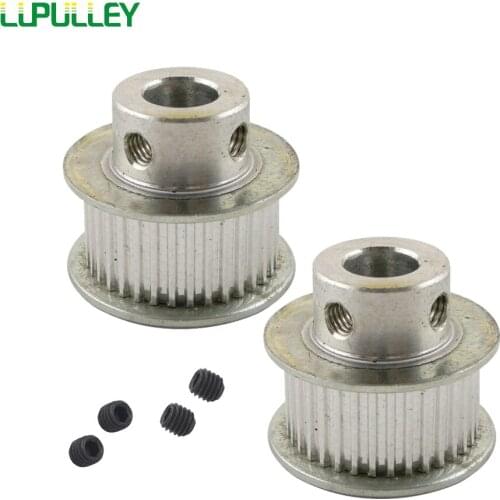 LUPULLEY 2PCS MXL 35T Timing Belt Pulley 11mm Belt Width 5/6/6.35/7/8/10/12mm Inner Bore 35 Teeth Aluminium Motor Pulley