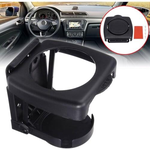 Mayitr Black Universal Car Folding Beverage Drink Bottle Can Cup Holder Mount Multifunctional Drink Holder Auto Supplies Car Cup