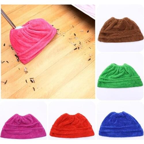 Multi Function Coral Velvet Broom Cover Cloth Floor Mop with Reusable Microfiber Absorbent Mop Household Cleaning Tools