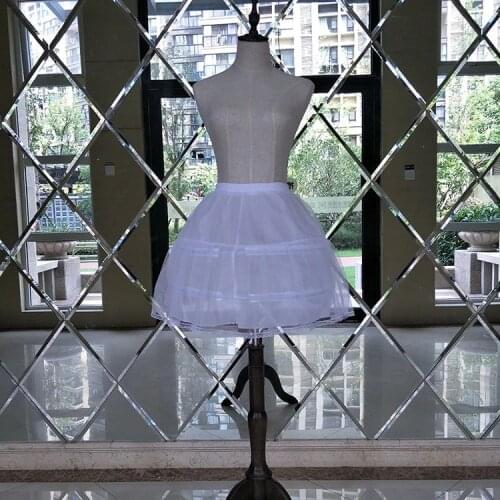 Petticoat 2022 New Feerijt Petticoats Lolita Pettiskirt Short Performance Dress Skirt Black And White Mini Petticoat