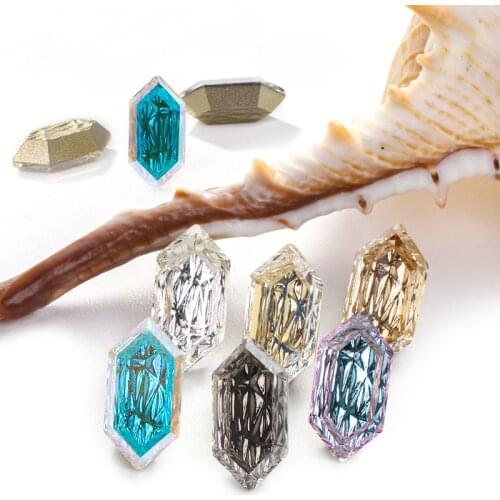 6x13mm Flatback Glue On Rhinestones New Arrival K9 Glass Shiny Crystal Strass Korean Style Glue On Nails Rhinestones Accessories