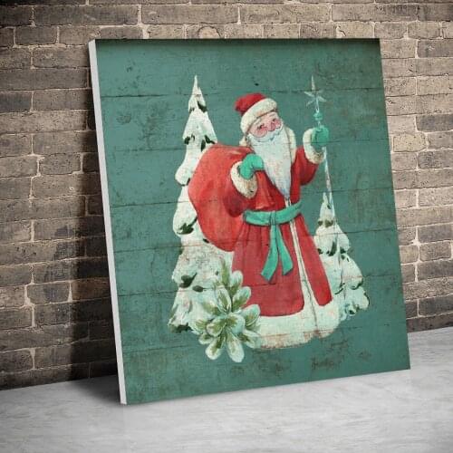 Framed Santas Journey Christmas Decor Posters Canvas Paintings Wall Art Canvas Prints Pictures Kids Room Home Inner Frame