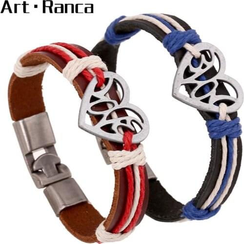 Couple Bracelet Natural Hand-woven Leather Fashion Mens and Womens Bracelets
